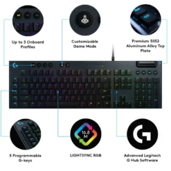 Logitech G 815 Mekanisk tastatur GL Clicky