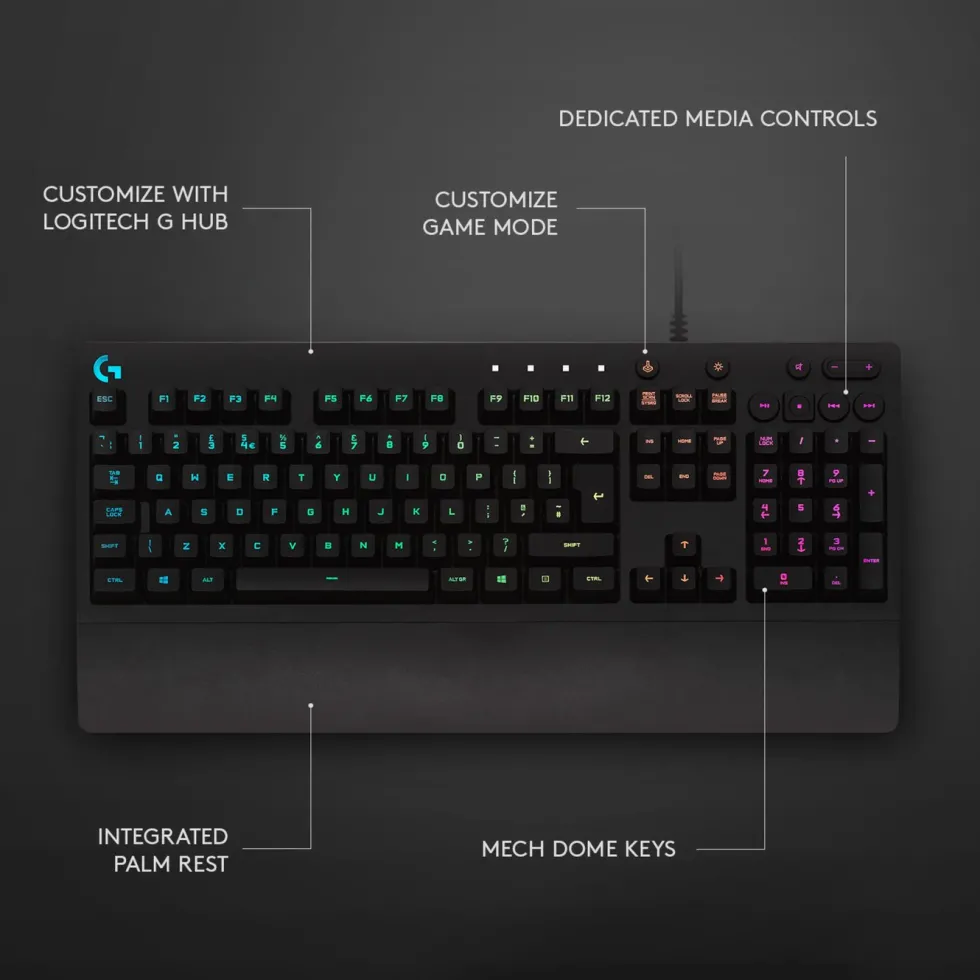 Logitech G 213 Prodigy Gaming-tastatur