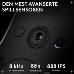 Logitech G Pro 2 Trådløs gamingmus for proffer Svart