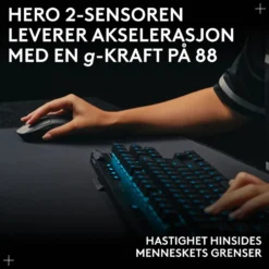 Logitech G Pro 2 Trådløs gamingmus for proffer Svart