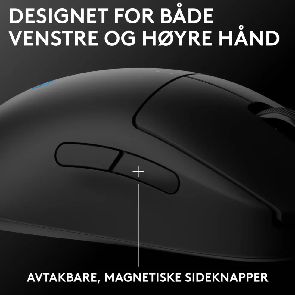 Logitech G Pro 2 Trådløs gamingmus for proffer Svart