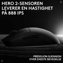 Logitech G Pro 2 Trådløs gamingmus for proffer Svart