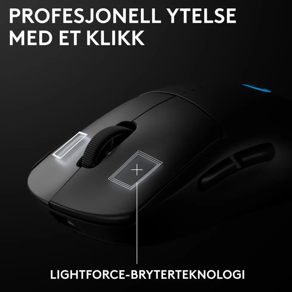Logitech G Pro 2 Trådløs gamingmus for proffer Svart