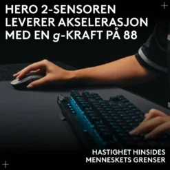 Logitech G Pro 2 Trådløs gamingmus for proffer Hvit