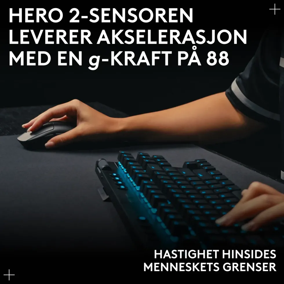 Logitech G Pro 2 Trådløs gamingmus for proffer Hvit