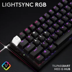 Logitech G PRO X 60 Lightspeed Trådløst gamingtastatur Tactile Black