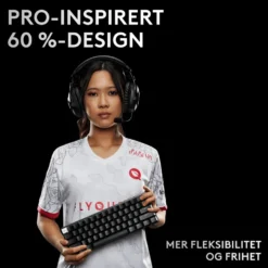 Logitech G PRO X 60 Lightspeed Trådløst gamingtastatur Tactile Black