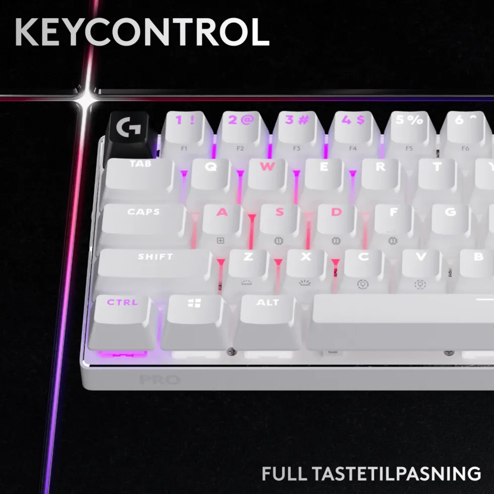 Logitech G PRO X 60 Lightspeed Trådløst gamingtastatur Tactile White