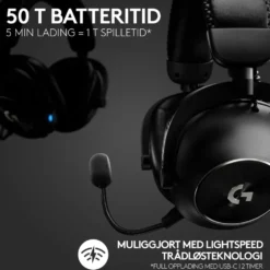 Logitech G Pro X2 Lightspeed Trådløst headset