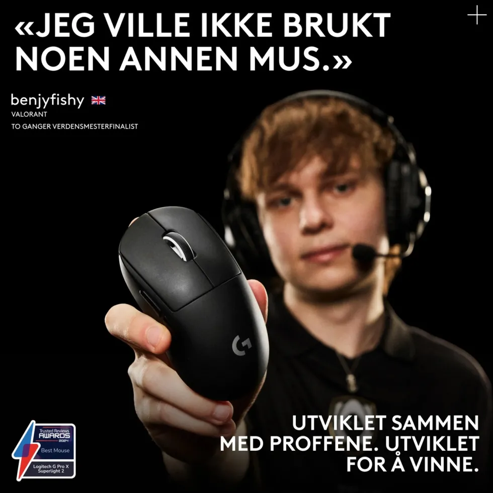 Logitech G Pro X Superlight 2 Trådløs mus