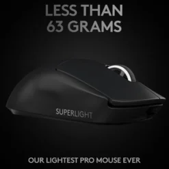 Logitech G Pro X Superlight Trådløs gamingmus Svart