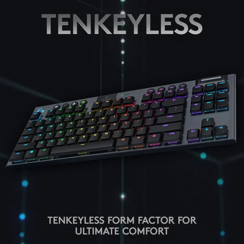 Logitech G 915 TKL Mekanisk tastatur GL Clicky Svart