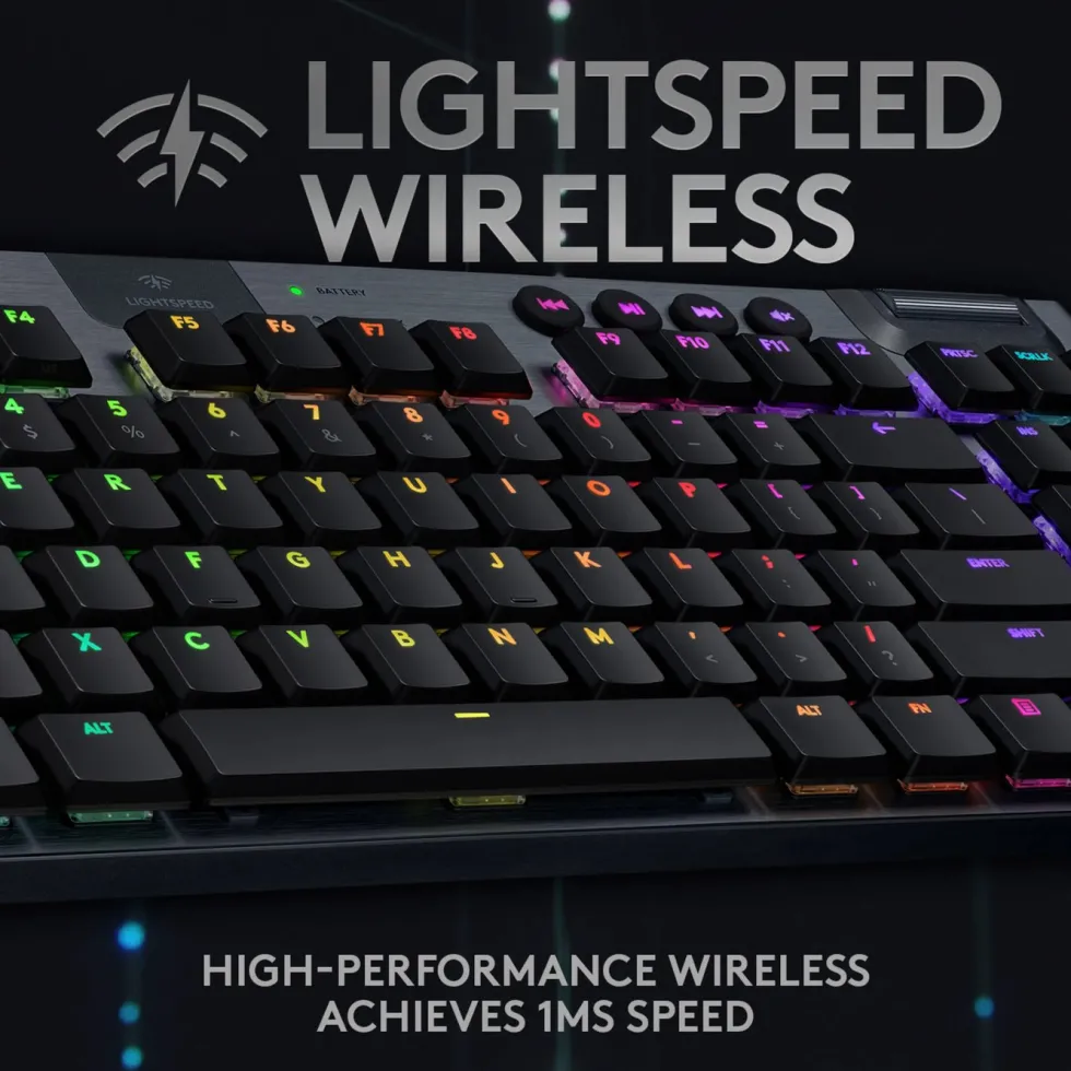 Logitech G 915 TKL Mekanisk tastatur GL Clicky Svart