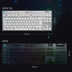 Logitech G 915 TKL Mekanisk tastatur GL Tactile Vit