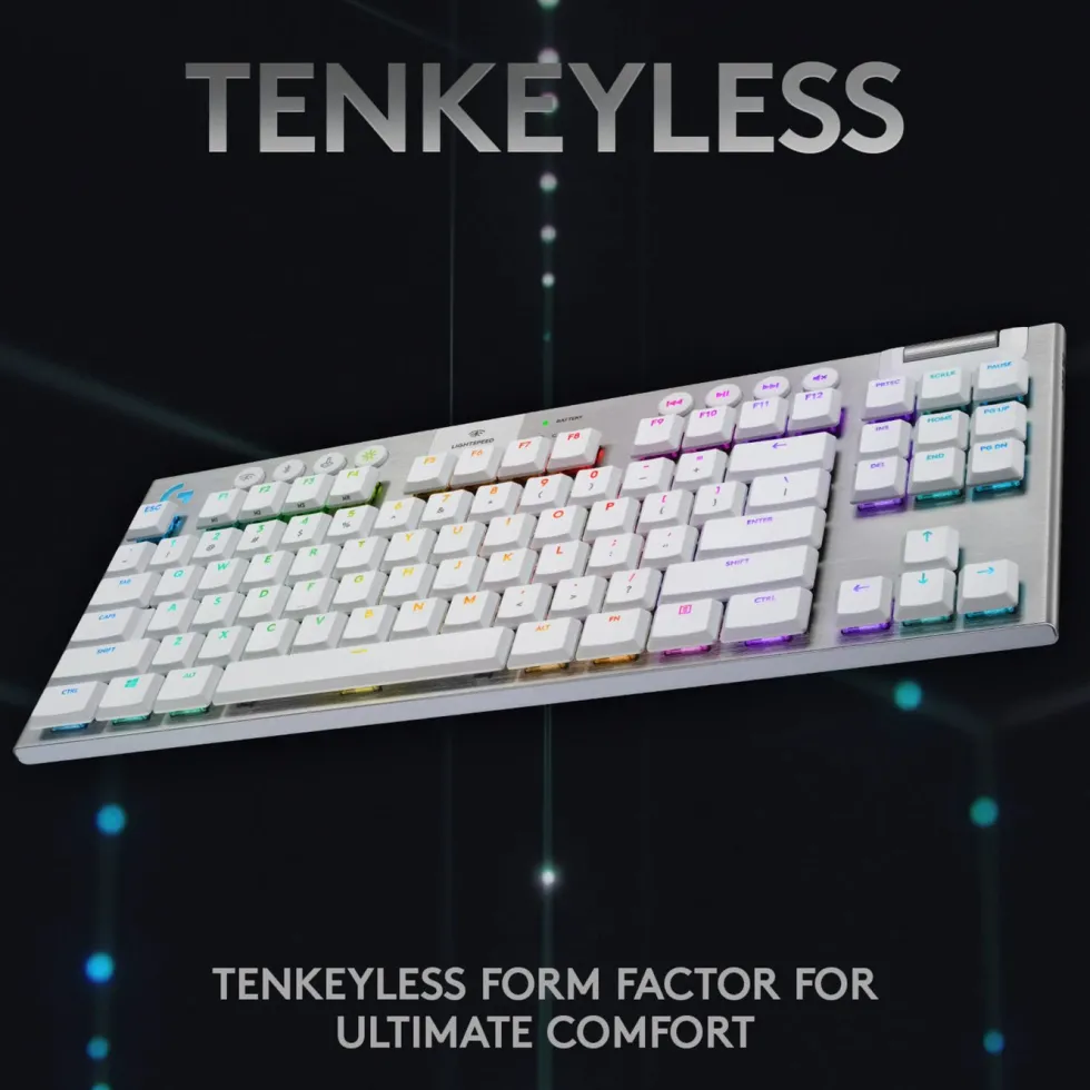 Logitech G 915 TKL Mekanisk tastatur GL Tactile Vit