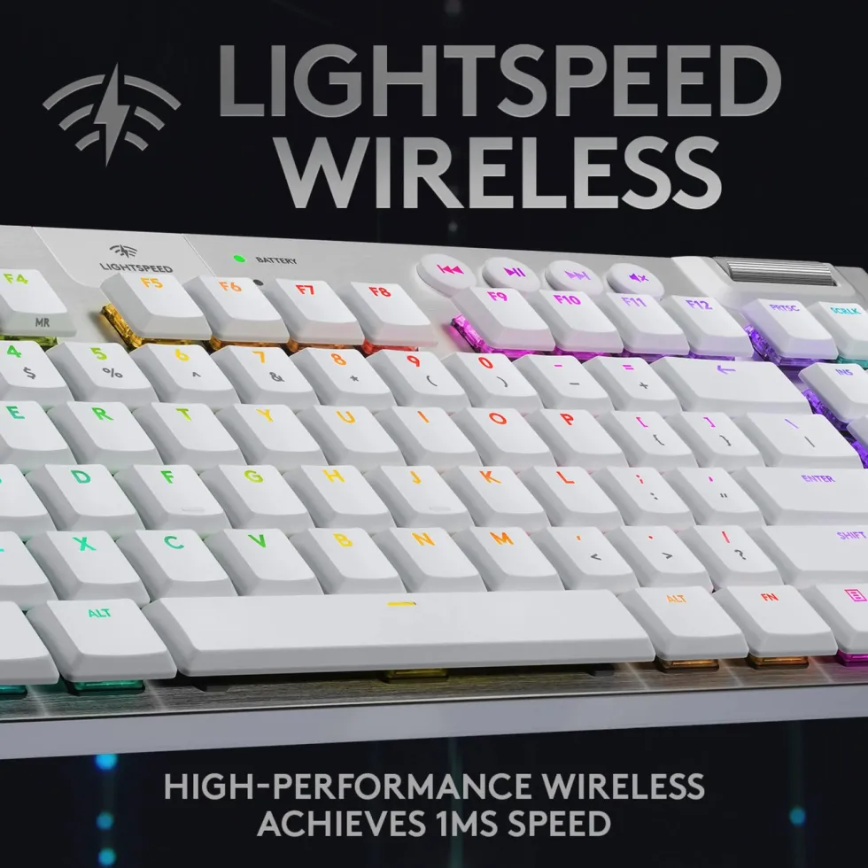 Logitech G 915 TKL Mekanisk tastatur GL Tactile Vit