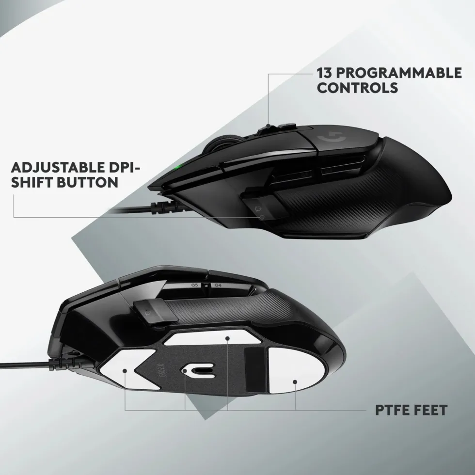 Logitech G 502 X Kablet gamingmus Svart