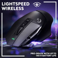 Logitech G 502 X Lightspeed Trådløs gamingmus Svart
