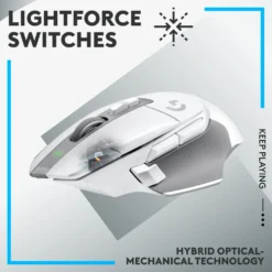 Logitech G 502 X Lightspeed Trådløs gamingmus Hvit