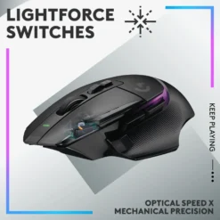 Logitech G 502 X Plus Trådløs gamingmus Svart