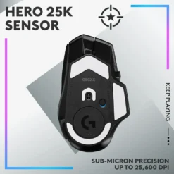 Logitech G 502 X Plus Trådløs gamingmus Svart
