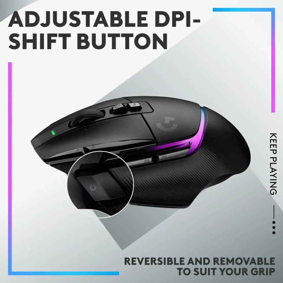 Logitech G 502 X Plus Trådløs gamingmus Svart