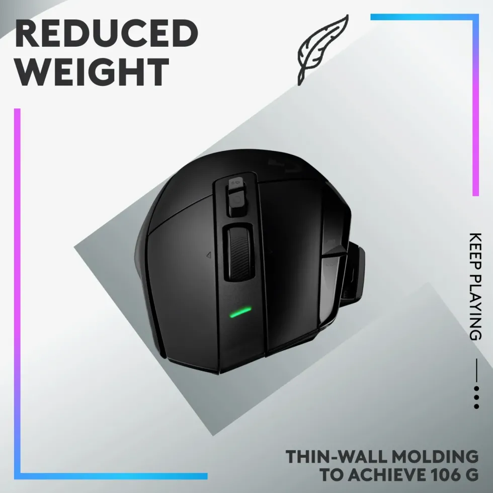 Logitech G 502 X Plus Trådløs gamingmus Svart