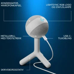 Logitech G Yeti Orb Hvit