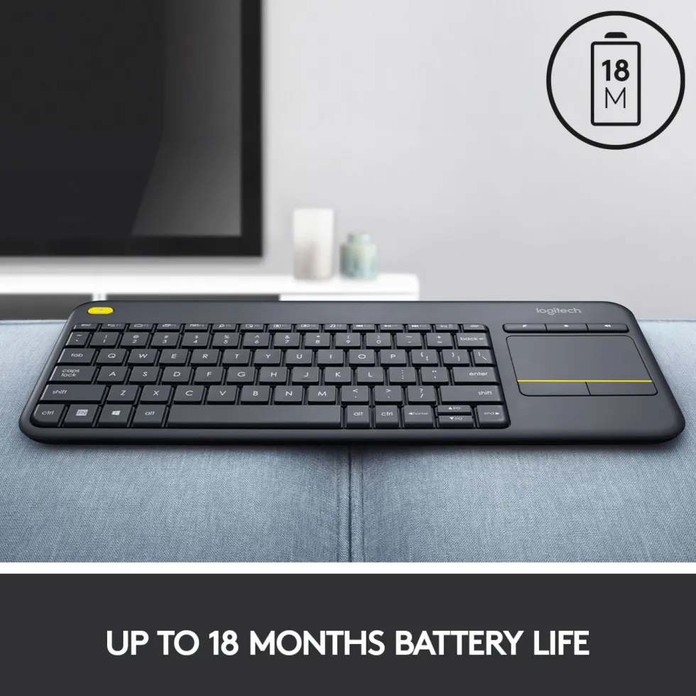 Logitech K400 Plus Trådløst tastatur med Touchpad