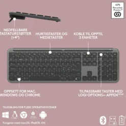 Logitech K950 Signature Slim Trådløst tastatur