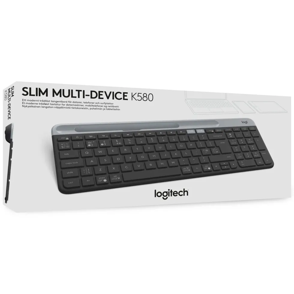 Logitech K580 Slim Trådløst tastatur
