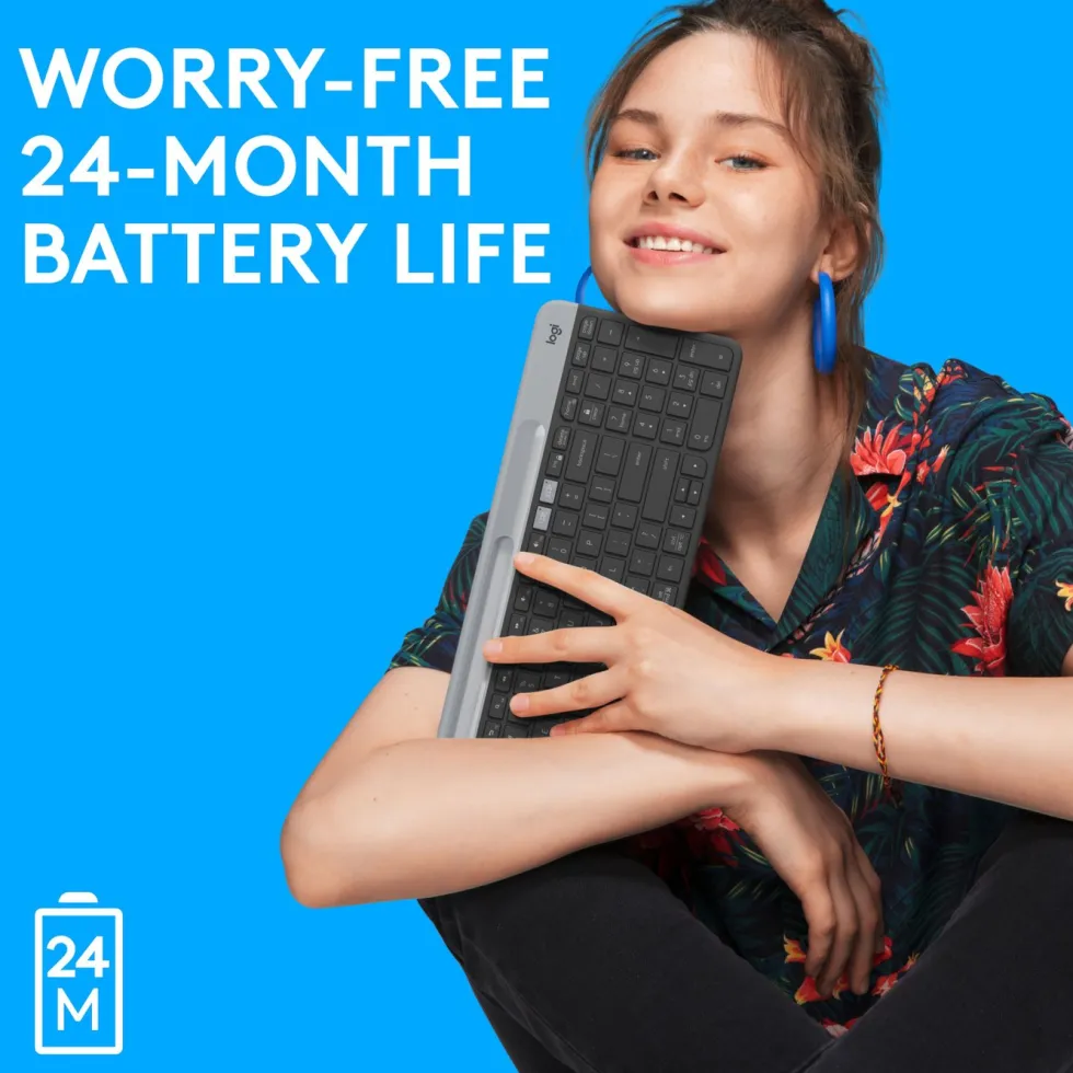 Logitech K580 Slim Trådløst tastatur