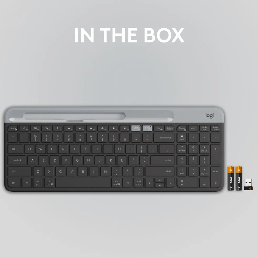 Logitech K580 Slim Trådløst tastatur