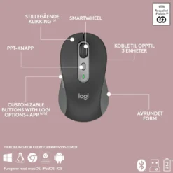 Logitech MK950 Signature Slim Trådløst tastatur og mus