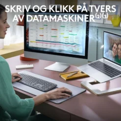 Logitech MK950 Signature Slim Trådløst tastatur og mus