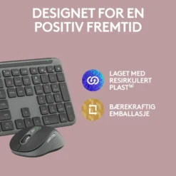 Logitech MK950 Signature Slim Trådløst tastatur og mus