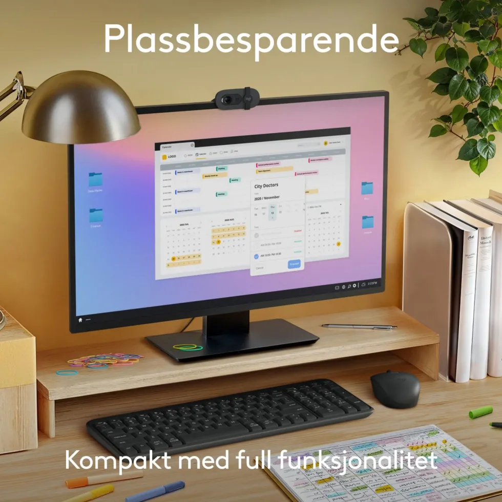 Logitech MK250 Trådløst tastatur med mus