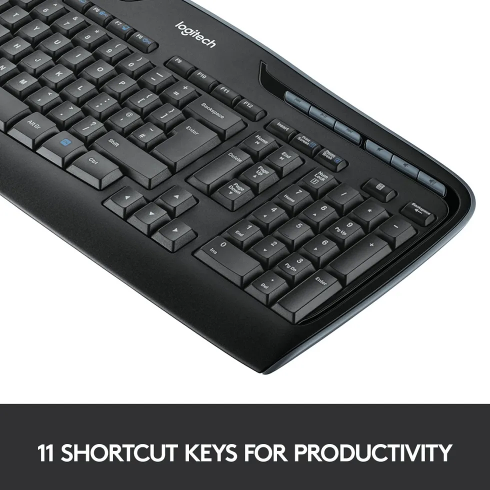 Logitech MK330 trådløst tastatur og mus