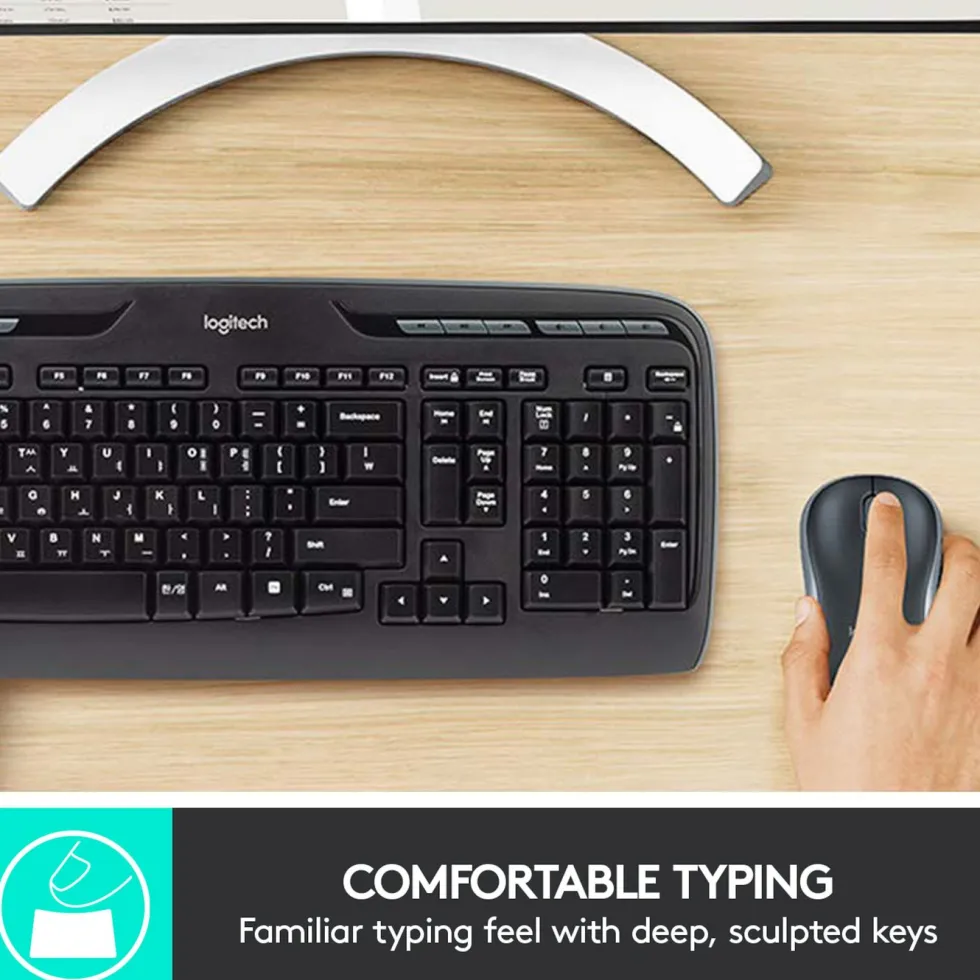 Logitech MK330 trådløst tastatur og mus