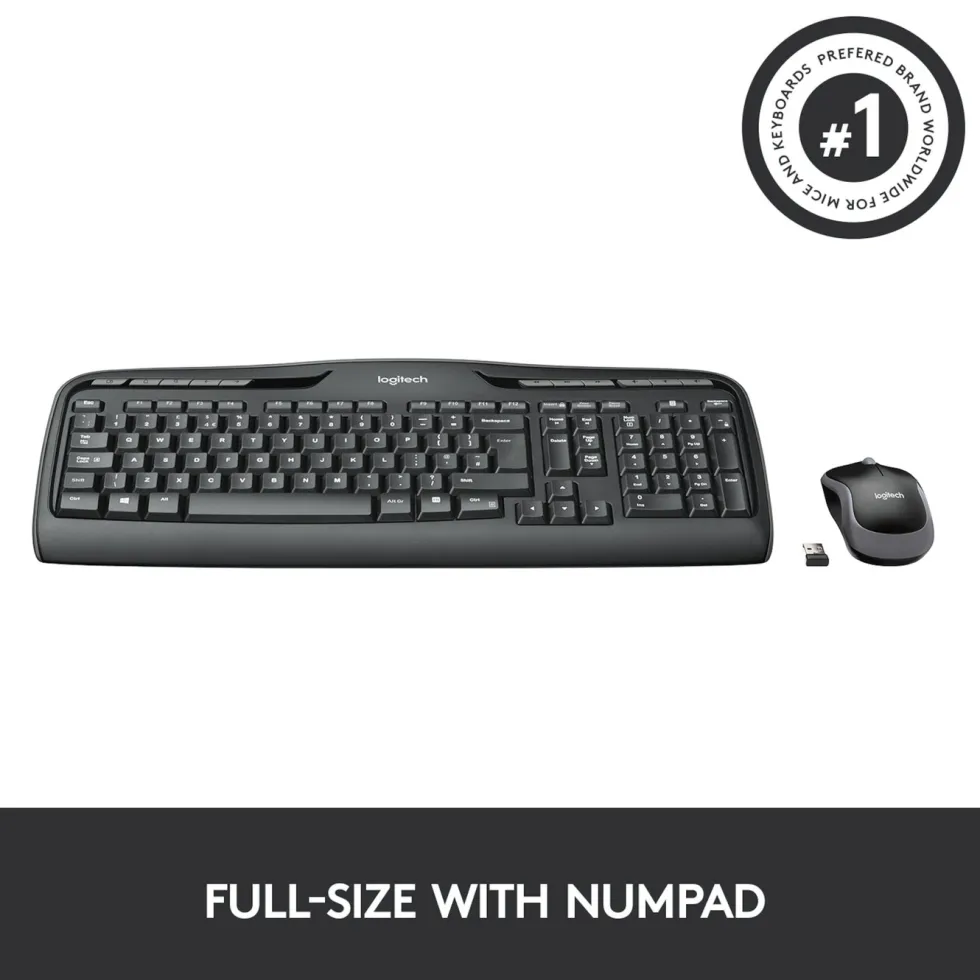 Logitech MK330 trådløst tastatur og mus