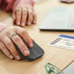 Logitech Mobi Fold sammenleggbar trådløs mus Grafitt