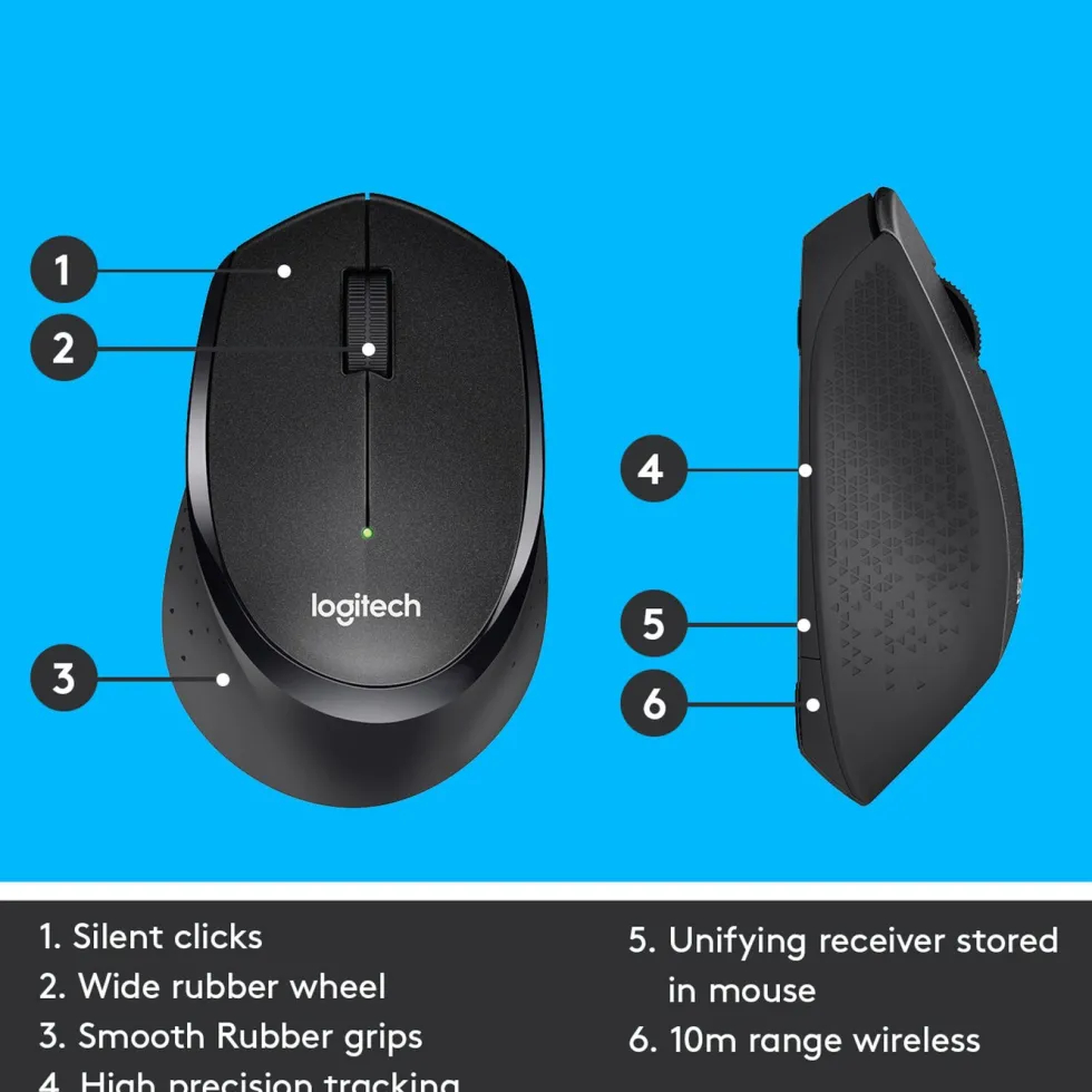 Logitech M330 Silent Stille trådløs mus
