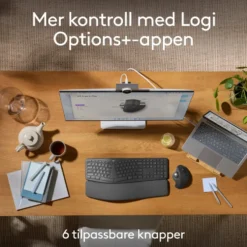 Logitech MX Ergo S Ergonomisk mus med styrekule