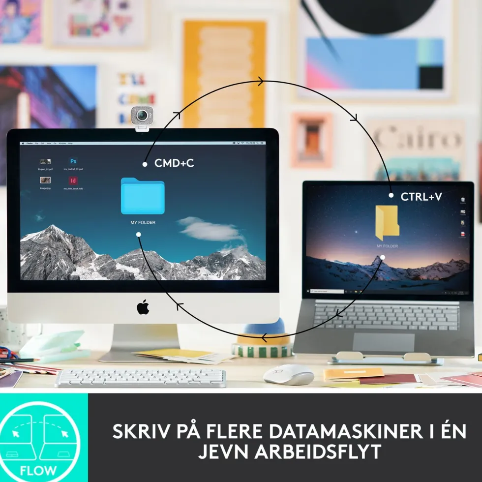 Logitech MX Keys Mini Trådløst tastatur Grå