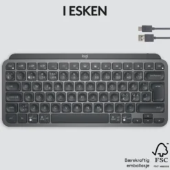Logitech MX Keys Mini Trådløst tastatur Grå