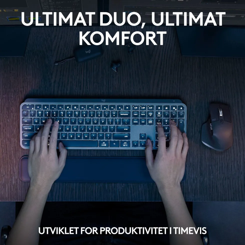 Logitech MX Keys S COMBO Trådløst tastatur og Mus