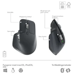 Logitech MX Keys S COMBO Trådløst tastatur og Mus