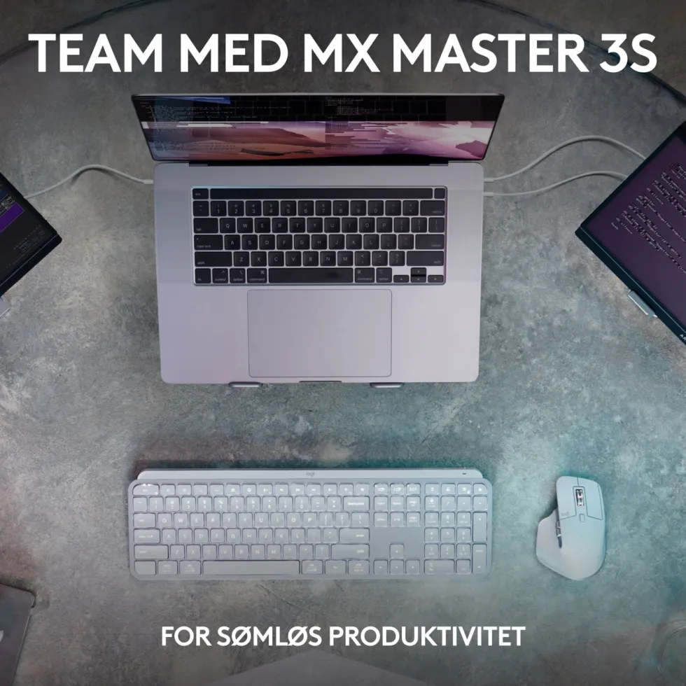 Logitech MX Keys S Trådløst tastatur Pale Grey