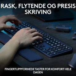 Logitech MX Keys S Trådløst tastatur Graphite