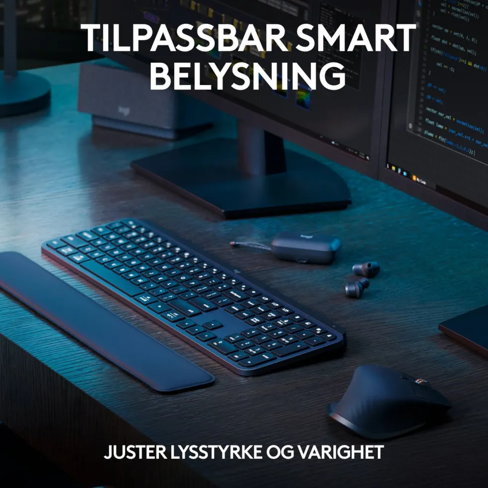 Logitech MX Keys S Trådløst tastatur Graphite